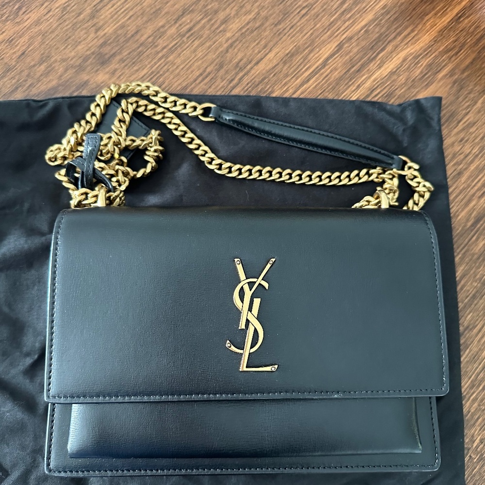 Black YSL handbag